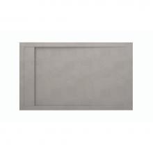 MTI Baths SBC6032VL-GY - 6032 Mineral Composite Multi-Threshold Hidden End Drain In Pizarra Texture -Lh-Gray