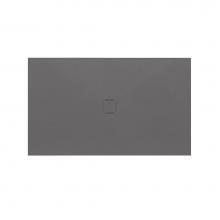 MTI Baths SBB6042V-BK - 6042 Mineral Composite Multi-Threshold Center Drain In Pizarra Texture - Black