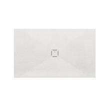 MTI Baths SBB7242-WH - 7242 Mineral Composite Multi-Threshold Center Drain In Pizarra Texture - White