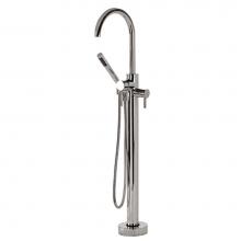 MTI Baths FILLC - Floor-Mounted High-Flow Tub Filler - Chrome