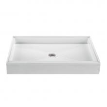 MTI Baths MB4836CD-BI - 48X36 BASICS SHOWER BASE BISCUIT CENTER DRAIN