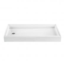 MTI Baths MB6032ED-WH-RH - 60X32 BASICS SHOWER BASE WHITE RIGHT HAND DRAIN