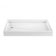 MTI Baths MB6036ED-WH-LH - 60X36 BASICS SHOWER BASE WHITE LEFT HAND DRAIN