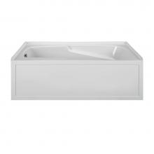 MTI Baths MBSIS6032-WH-RH - 60X32 WHITE RIGHT HAND DRAIN INTEGRAL SKIRTED SOAKER W/ INTEGRAL TILE FLANGE-BASICS