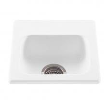 MTI Baths MTBS105-WH - SEQUEL ACRYLIC CXL BAR/PREP DROP IN/UNDERMOUNT - WHITE (16.25X15.75)