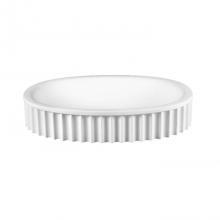 MTI Baths MTCS725-WH-MT - BOWIE SR SCULPTURESTONE SEMI-RECESSED - MATTE WHITE (24x16)