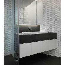 MTI Baths MTCS752UMGL-WH - Petra 10 Sr Sculpturestone Undermount - Gloss White (54X14.75)