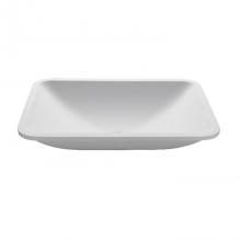 MTI Baths MTCS772-WH-MT - ADARA SCULPTURESTONE VESSEL - MATTE WHITE (23x16)