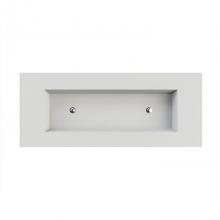 MTI Baths C808S68-WH-MT - Petra 8 Sculpturestone Counter Sink Single Bowl Up To 68''- Matte White