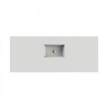 MTI Baths C809S30-WH-MT - Petra 9 Sculpturestone Counter Sink Single Bowl  Up To 30''- Gloss White