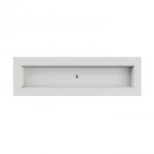 MTI Baths C812S80-WH-MT - Petra 12 Sculpturestone Counter Sink Single Bowl Up To 80''- Matte White