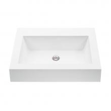 MTI Baths MTCS700-WH-GL - 22X17 GLOSS WHITE  ESS SINK METRO