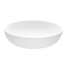 MTI Baths MTCS721RGL-WH - LUNA 2 SCULPTURESTONE VESSEL ROLLED RIM - GLOSS WHITE (15.75)