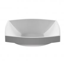 MTI Baths MTCS737-WH-GL - 24 X 17 GLOSS WHITE ESS SINK ADRIAN SR