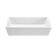 MTI Baths MTCS730UM-WH-MT - PETRA 4 SCULPTURESTONE UNDERMOUNT - MATTE WHITE (22X14.25)