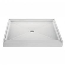 MTI Baths SB3636-BO - 36X36 Bone Center Drain Shower Base W/ 3-Sided Integral Tile Flange