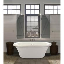 MTI Baths AST88+BASE88-BO - 66X35 Bone Freestanding Air Bath With Pedestal Melinda 4