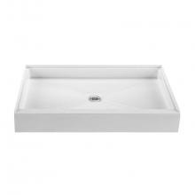 MTI Baths MB6034CD-BI - 60X34 Basics Shower Base Biscuit Center Drain