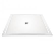 MTI Baths SBDM3636MTWH - 3636 Dolomatte Center Drain Multi Threshold - White