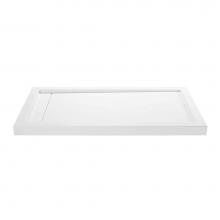 MTI Baths SBSS6636HDWHLH - 66X36 Matte White Ess Shower Base Left Hand Drain