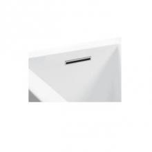 MTI Baths SLOTW - SLIM LINE INTEGRATED OVERFLOW W/TOE TAP - WHITE