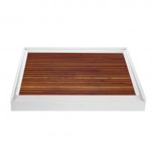 MTI Baths TK-3636 - TEAK SHOWER TRAY FOR MTSB-3636 CENTER DRAIN