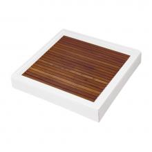 MTI Baths TK-3636DT - TEAK SHOWER TRAY FOR MTSB-3636 DUAL THRESHOLD