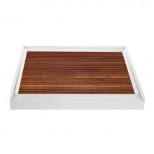 MTI Baths TK-4248 - TEAK SHOWER TRAY FOR MTSB-4248 CENTER DRAIN