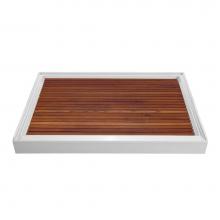 MTI Baths TK-6036CD - TEAK SHOWER TRAY FOR MTSB-6036 CENTER DRAIN