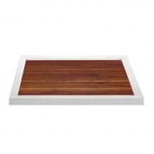 MTI Baths TK-6636MT - TEAK SHOWER TRAY FOR MTSB-6636  CENTER DRAIN