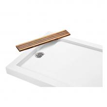 TEAK DRAIN COVER FOR HIDDEN DRAIN SHOWER BASE