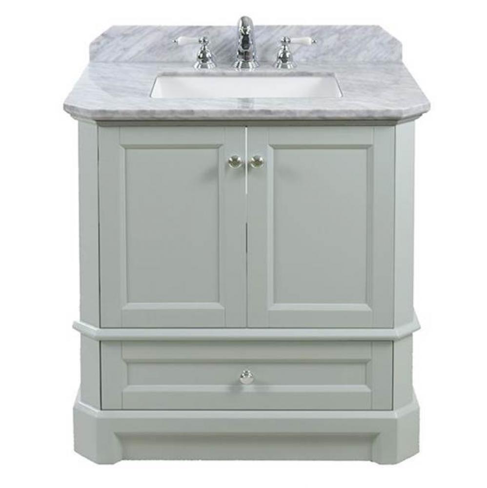 Richmond Vanity Cabinet, 30-in Ocean Grey