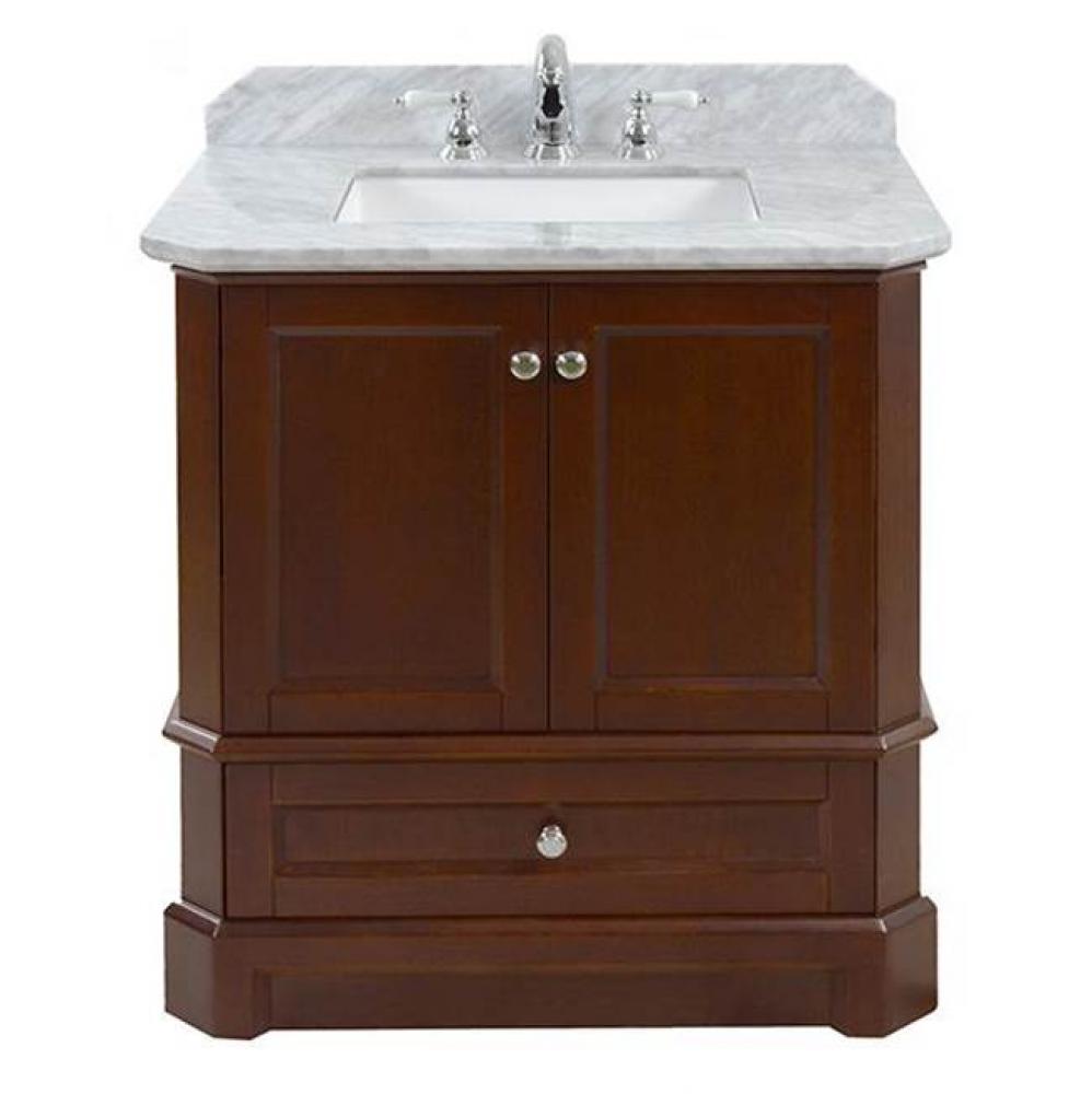 Richmond Vanity Cabinet, 30-in Walnut Brown