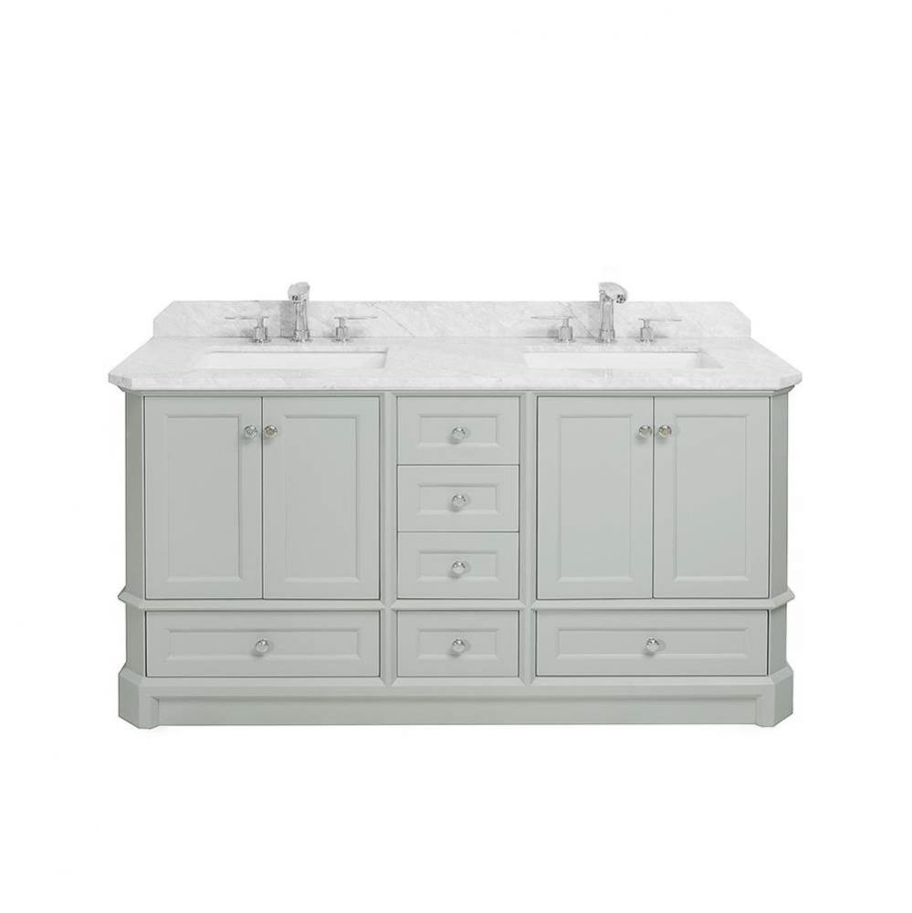 Malibu Vanity Cabinet, 60 in Ocean Grey