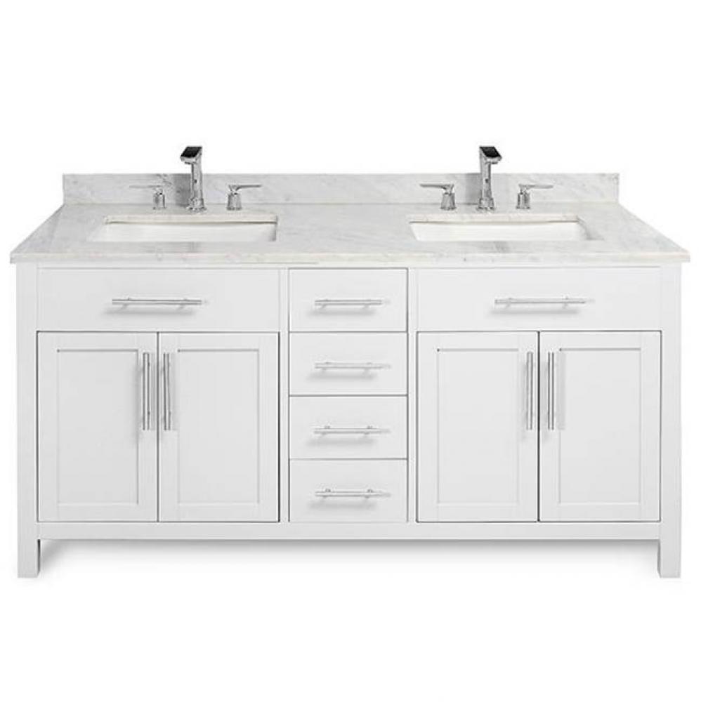 Stone Top 60-in Carrara Marble