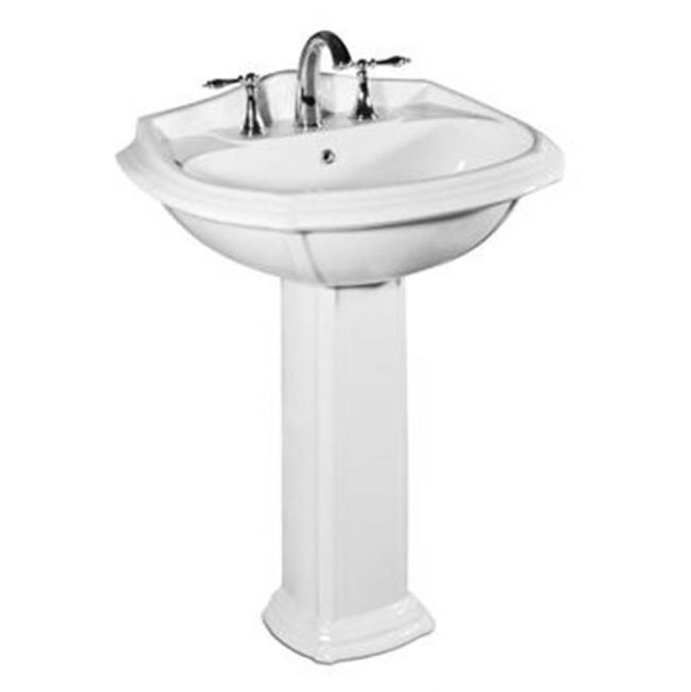 Vanier Pedestal Leg White