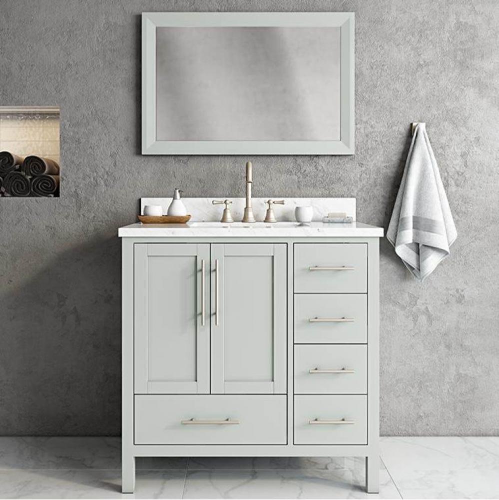 Malibu Vanity Cabinet, 36-in Ocean Grey