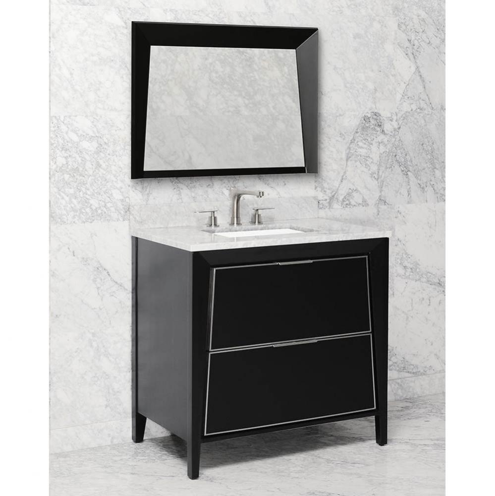 Canto Mirror, 36-in Matte Black