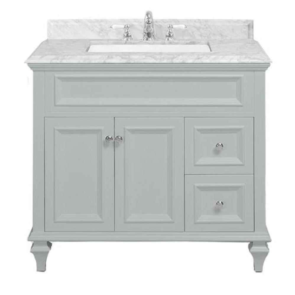 Presley Vanity Cabinet, 36-in Ocean Grey