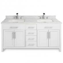 Icera 4250.602.401 - Stone Top 60-in Carrara Marble