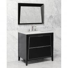 Icera 2630.361.05 - Canto Mirror, 36-in Matte Black