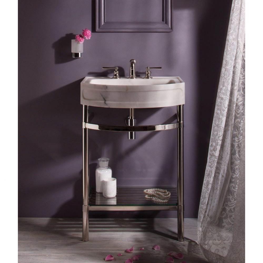 Harbor Washbasin Stand W/ Glass Shelf