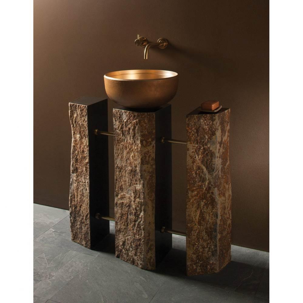 Triple Basalt Bath Pedestal