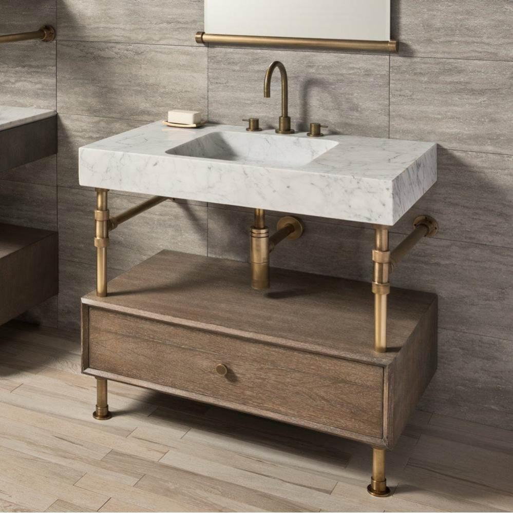 Elemental Drawer Vanity, 36'' W, With 10'' H Drawer