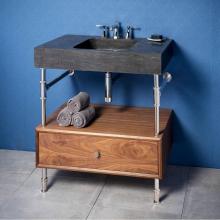 Stone Forest PFS-TD-36-AB-D10-WLNT - Elemental Drawer Vanity, 36'' W, With 10'' H Drawer