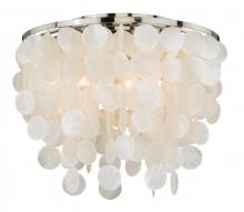 Vaxcel International C0079 - Elsa 16-in Flush Mount Ceiling Light Satin Nickel