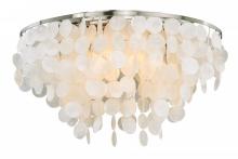 Vaxcel International C0118 - Elsa 24-in Flush Mount Ceiling Light Satin Nickel