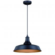 Vaxcel International T0373 - Dorado 15-in Outdoor Pendant Dark Bronze and Light Gold