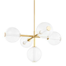 Hudson Valley 5248-AGB - 5 LIGHT CHANDELIER