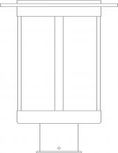 Arroyo Craftsman SAP-9DD-MB - 9" Santorini Post Mount